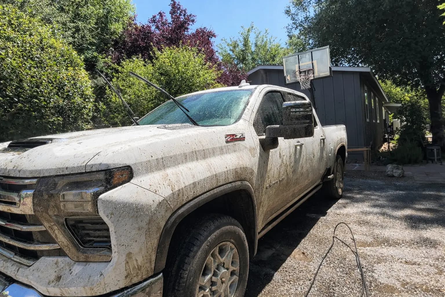 Exterior detailing before